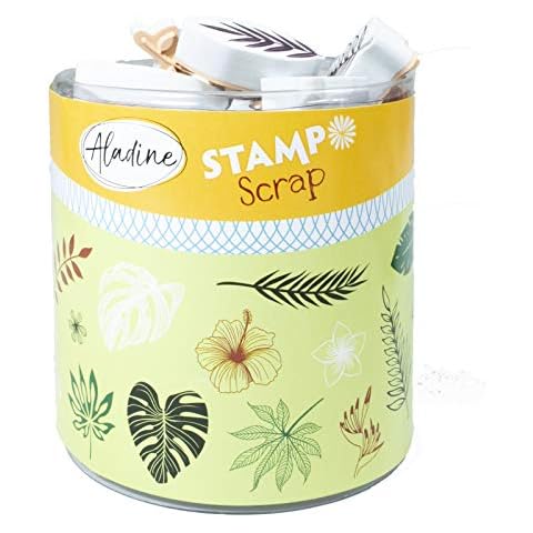 Kit de sellos Aladine Stampo Scrap Jungle Cover