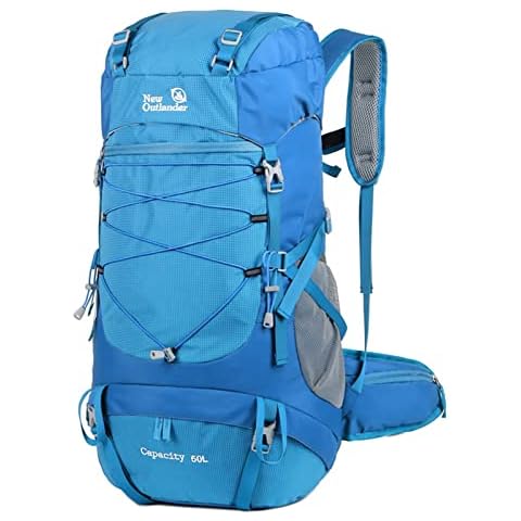 Lixada Wanderrucksack Treckingrucksack 50L Herren Damen Wasserdichter Rucksack Trekkingrucksack Reiserucksack Verstellbarer Brustgurt und Hüftgurt Cover