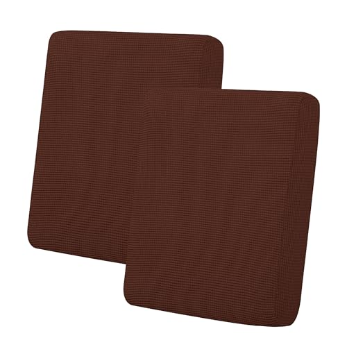 Image of Easy-Going Stretch 2 Pieces Loveseat Couch Cushion Cover for 2 Seat