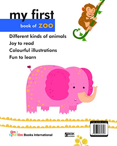 Image of My First Book of Zoo: Easy Animal Names with Colorful Images & Educational Fun Facts | Baby's First Learning Book | Vocabulary Building | First Book of Jungle Creatures | Visual Zoo Adventure | Animal Learning Board Book for Children