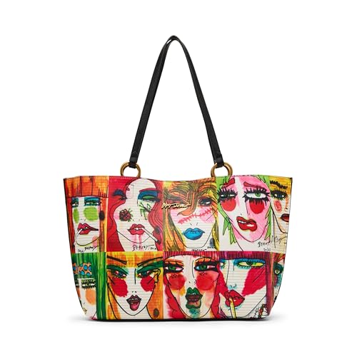Betsey Johnson Artwork Faces Tote miniatura 1