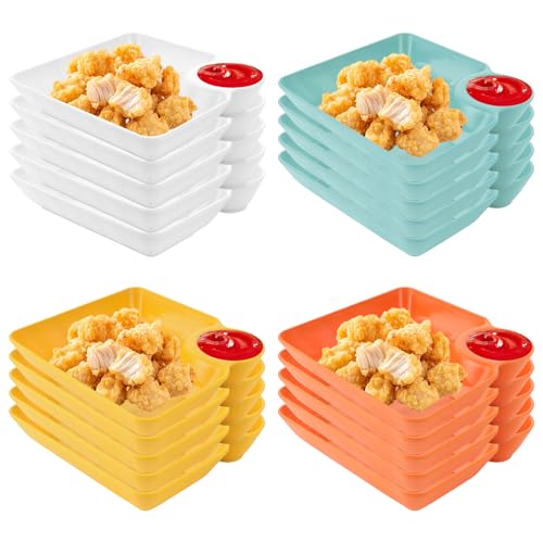 GBACHOOSE 20 Stück 2 in 1 Snackschalen & Dipschalen, Pommes Schalen,...