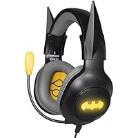FRTEC - Auriculares Gaming Batman con Cable y Luz LED RGB, para