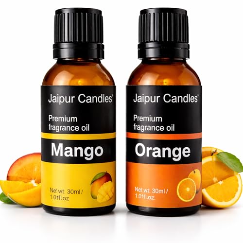 Image of Fragrance Oil | 30ml+30ml | Orange, Mango Fragrance oil | Best for Aromatherapy | Use in Diffusers, Candles, Air Fresheners