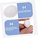 Hohopeti 30pcs Parrot Fake Eggs Realistic Imitation Nesting Eggs for Bird Breeding and Training White Solid Plastic Dummies Quail