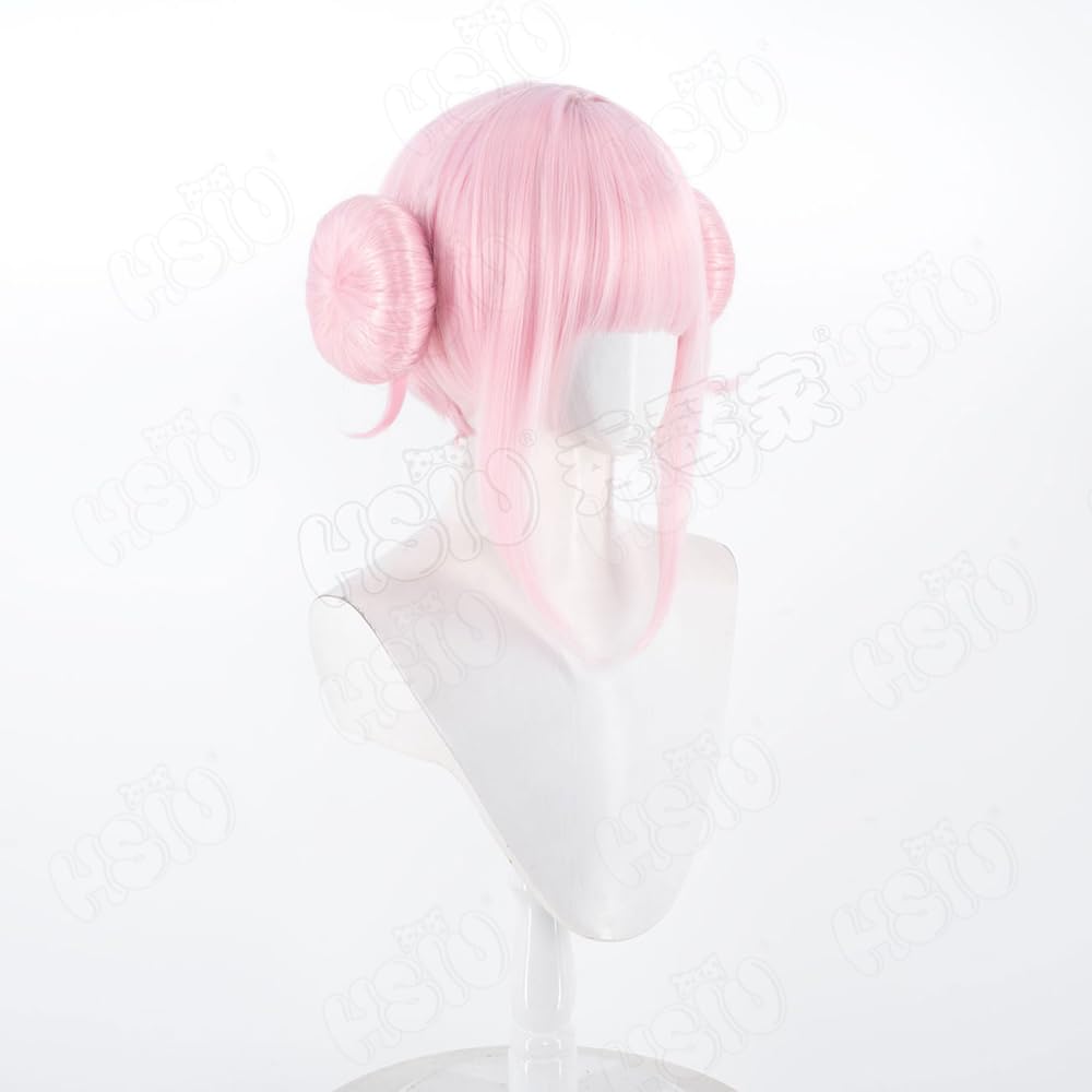 MisonoMika Cosplay Wig 30CM Light Pink Short Hair Heat Resistant Synthetic Wig Game Blue Archive Cosplay