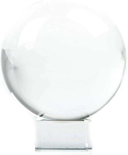 Find Something Different Crystal Ball 6cm with Glass Stand, Multicolour, 9 x 9 x 11.4 cm
