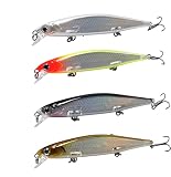 7 Pcs 110 Mm 13g Pêcheur Swimaits Swimaits Baits De Pêche Dure Minne-Wat Lure Triple Hook Jigging/Casting Bait pour l'eau Salée Eau Douce