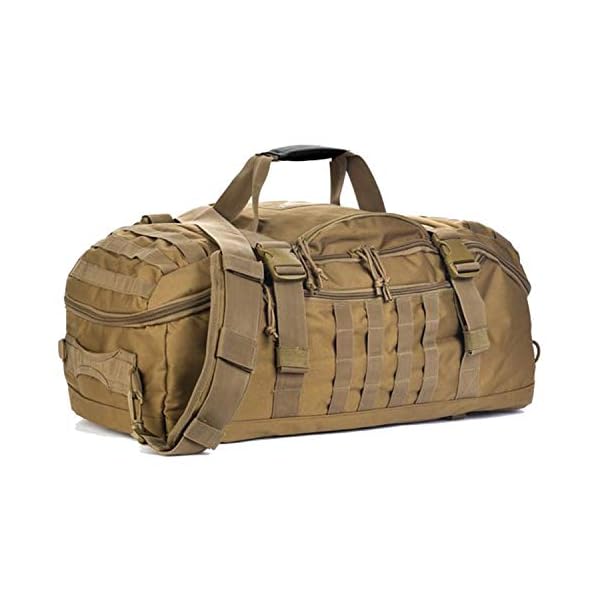 Gym-Bag-Duffle-Bags-Backpack-Travel-Weekender-Bag-for-Men-Women-Workout-Bag-for-MilitarySportsOvernightBasketballTacticalFootballWaterproof-Tear-Resistant-Coyote-45l Miramrax Gym Bag Duffle Bags Backpack - Travel Weekender Bag for Men Women Workout Bag for Military,Sports,Overnight,Basketball,Tactical,Football,Waterproof & Tear Resistant (Coyote, 45l)