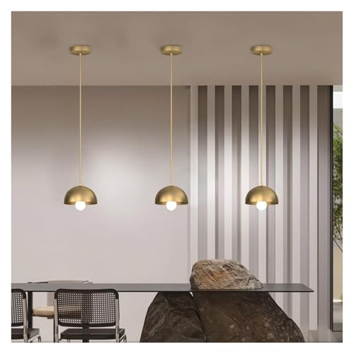 Lámpara colgante industrial de latón CNCNSH con cúpula de cobre kxtmm 2
