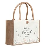 Nangua Geburtstagsgeschenk.Geburtstag für Frauen, Jutesack - nachhaltige Einkaufstasche, Geschenk für Damen, Mutter, Freundin, Kollegin (Mama)