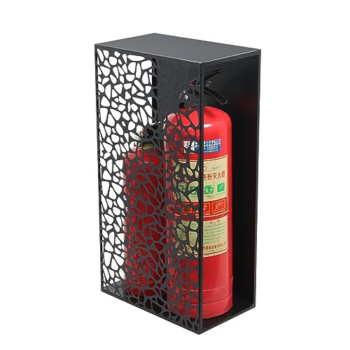 Armario para extintor de incendios, caja de almacenamiento decorativa para 2 extintores, ideal para centros comerciales, pasillos, hoteles y espacios públicos