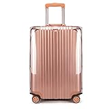 MosaiRudo Protector transparente de PVC para equipaje de viaje para maleta con ruedas, Grosor sin borde: 0,5 mm, 66 cm, Moda