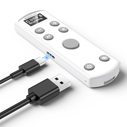 Rechargeable Wireless Shutter Release for Canon Camera Remote Control Zoom Focus Compatible with...