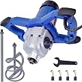 Concrete Mixer Machine, 1800W Cement Mixer Mixing Drill Tool for Concrete Cement Panit Mortar Drywall Mud Grout Thinset, Electric Hand Paint Paddle Mixers, Adjustable 7 Speeds