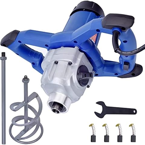 Concrete Mixer Machine, 1800W Cement Mixer Mixing Drill Tool for Concrete Cement Panit Mortar Drywall Mud Grout Thinset, Electric Hand Paint Paddle Mixers, Adjustable 7 Speeds Cover