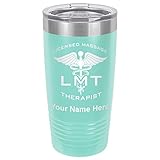 LaserGram 20oz Vacuum Insulated Tumbler Mug, LMT Licensed Massage Therapist, Personalized Engraving...