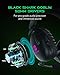 Black Shark 2.4Ghz Wireless Gaming Headset for PC PS4 PS5 Laptops,Over-Ear Bluetooth 5.2 Gaming Headphones with Detachable Ultra-Clear Microphone,60 Hours Playtime, 3.5mm Wired Mode for Xbox Series