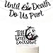 Halloween Theme Wedding Party Supplies Black Glitter Till Death Do Us Part Banner Till Death Do Us Part Cake Topper Till Death Do Us Part Wedding Decorations
