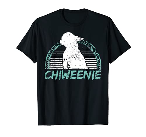 Diseño de regalo de silueta retro para Chiweenies Camiseta