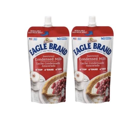 Eagle Brand Sweetened Condensed Milk Resealable Pouch, 14 oz (2)