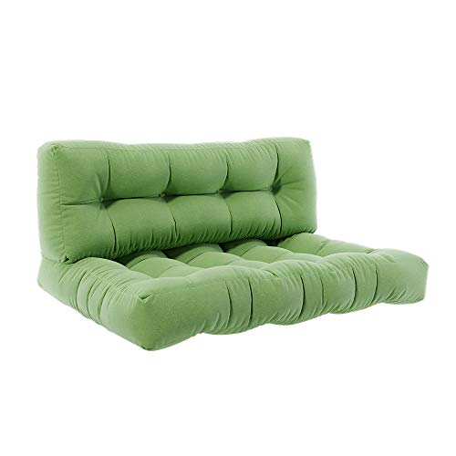Vicco Coussins de Palette Flocken, Vert, 120x80cm 2 Parties, pour Le Rembourrage des Surfaces d’Assise et de Dossier sur palettes Europe