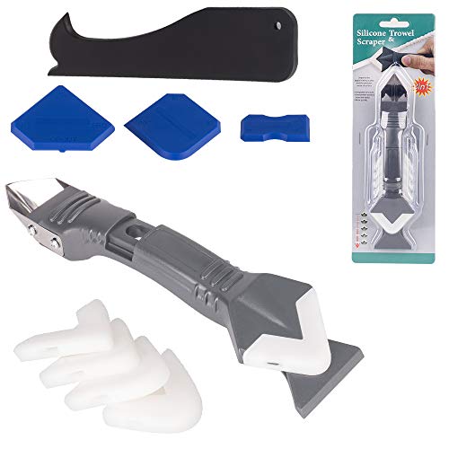 3 in 1 Silicone Caulking Tools(stainless steelhead) Silicone Sealant Finishing Tool Grout Scraper