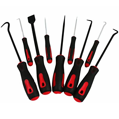 Abn Precision Scraper, Hook, And Pick 9-Piece Set – Small 6.5In And Large 10In Automotive And Electronic Tools #TOP9
