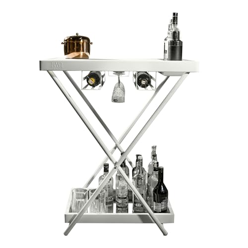 Image of HAUS OF BARS by SpeedX - Model J - Multi-Functional, Portable and Foldable Bar Table in Matte White Finish