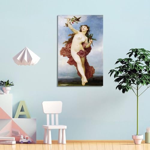 Tableau Bouguereau reproduction art retro pour salon elegant - 3