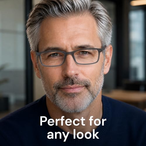 Image of Gaoye Reading Glasses Men - Blue Light Blocking Lenses, TR90 Frames, UV400 - Eyeglasses with Clear Vision