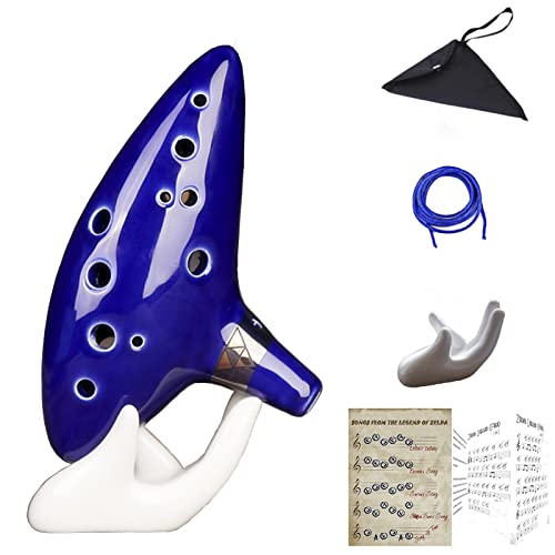 Aovoa BLUE-OCARINA-12NEW 12 Hole Ocarina For Legend Of Zelda cover
