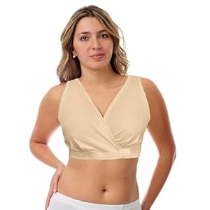 Underworks USA Arthritis Bra with Hook and Loop Closure – Sleep Leisure Breastfeeding Bra 3177