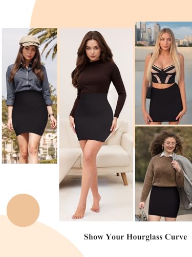 Image of JOYSHAPER Shapewear Slip for Under Dresses Half Slip Tummy Control Dress Skirt Slip Body Shaper
