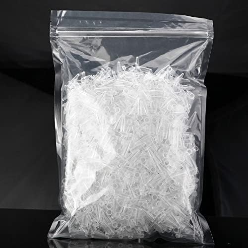 BKMAMLAB 300pcs 0.2ml Micro Centrifugal Tubes, EO Sterile Plastic Small Vials, with Leak Free Sample Caps (300)