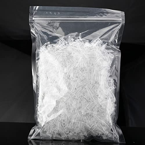 BKMAMLAB 300pcs 0.2ml Micro Centrifugal Tubes, EO Sterile Plastic Small Vials, with Leak Free Sample Caps (300)