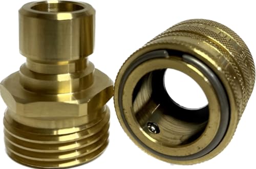 USA-Made Brass Garden Hose Quick Connector
