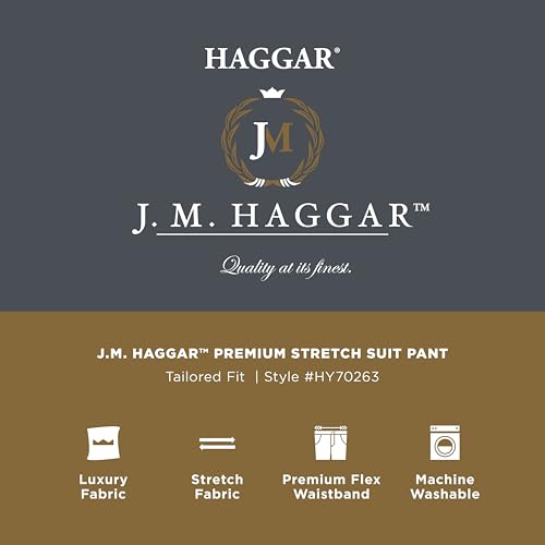 Haggar Men's JMH Tailored Fit Stretch Wool Suit Separate Pants & Jackets - image 4