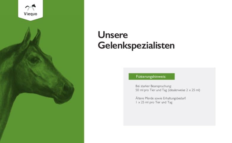 VetVital Viequo OrthoHyl HA | 1 l | Ergänzungsfuttermittel für Pferde | ADMR-konform