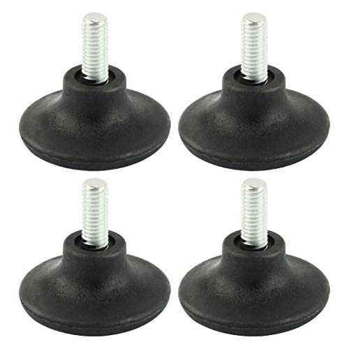 sourcing map M8 x 19mm Thread Table Desk Legs Adjustable Screw Furniture Glide 4pcs
