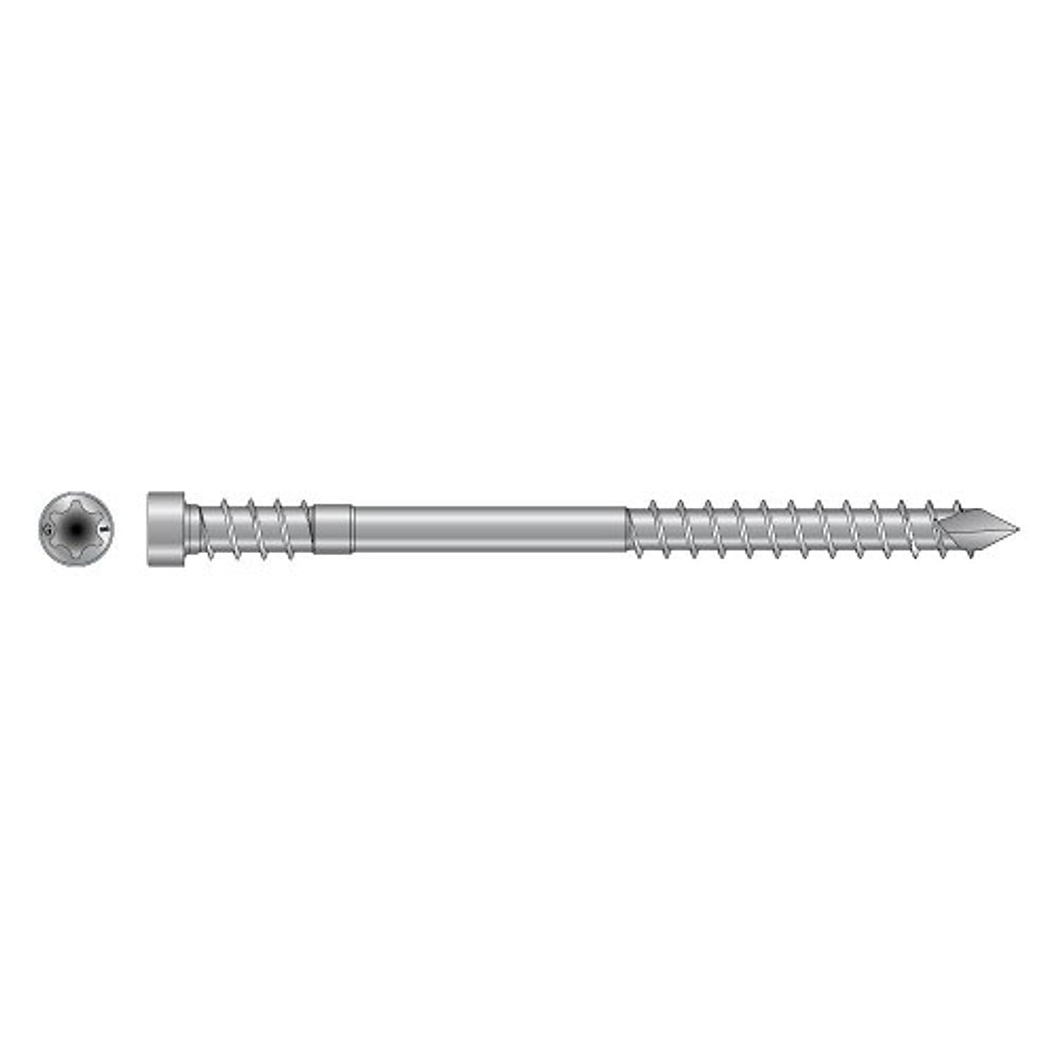 Viti per terrazze in acciaio inox A4 – DSPROA4 Simpson – 150 viti Ø 5,5 x 60 mm