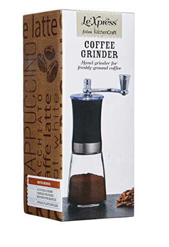 KitchenCraft Le'Xpress Einstellbare Manuelle Kaffeemühle, 8 x 18 cm – Bild 3