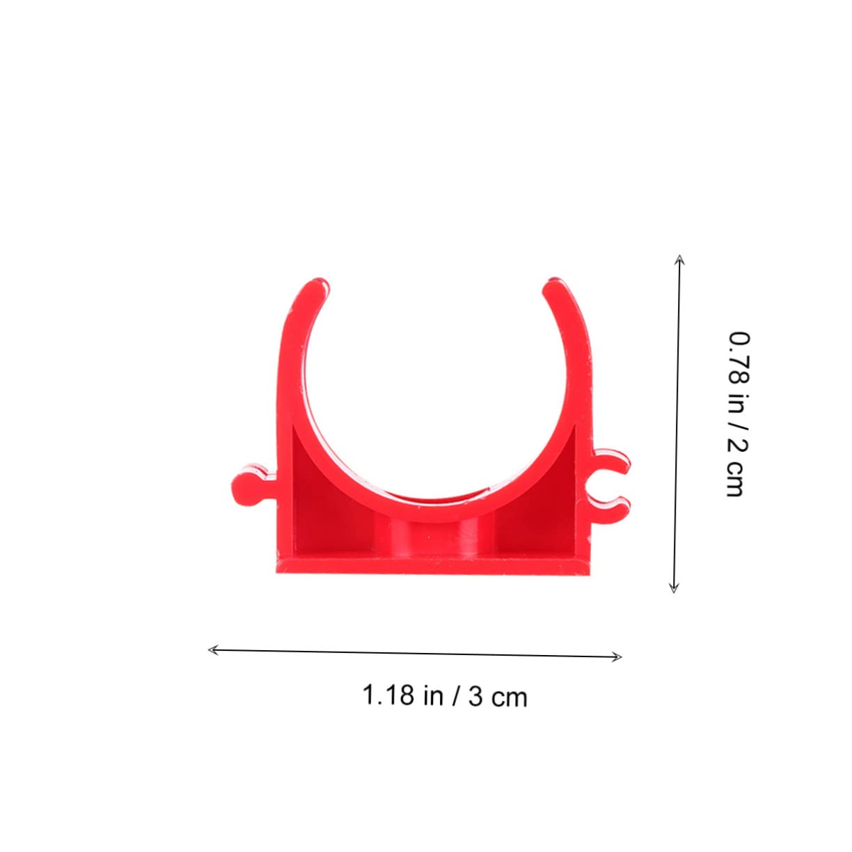 2-Ear Clamps, Zinc-Plated, 0.591 in Dia, 0.295