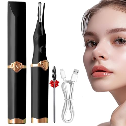 Rizador de Pestañas,Rizador de Pestañas Electrico Profesional,USB Recargable de Temperatura Calentamiento Rápido y Long Lasting Regalo Adecuado para Niñas