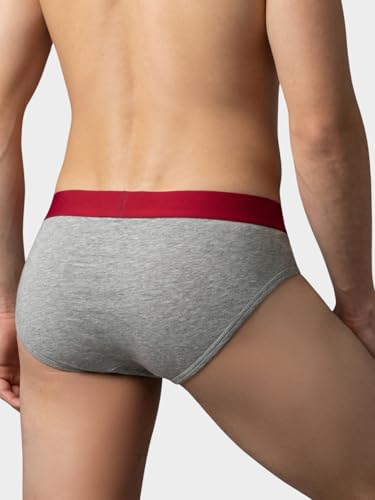Image of Levi's Cotton Elite Brief | Premium Men's Brief Underwear | 4-Way Stretch | Outer Elastic Waistband | Double-Layered Pouch | Style 073 | Pack of 2