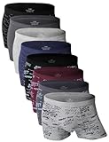 YOULEHE Boxershorts Herren 8er Pack Männer Unterwäsche Bambusfaser Unterhosen Men Retroshorts Boxer (8er Pack-Graffiti Geometrie, XXL)