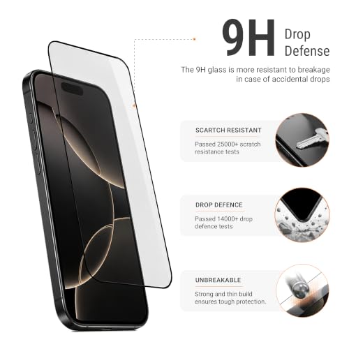 Image of DailyObjects ZeroBubble QwikInstall Screen Protector with Applicator Tray | Compatible with iPhone 17