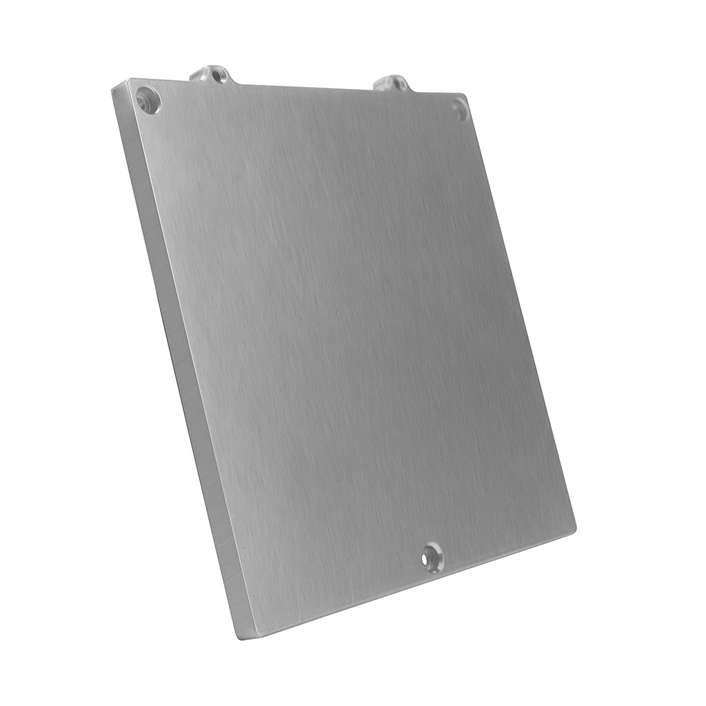 Produktbild von Ciciglow Heizbett-Stützplatte 120x120x6 Mm – Alu-Platte Für V0/V0.1 3D-Drucker, Präzise Bohrungen, Superflach & Hitzebeständig