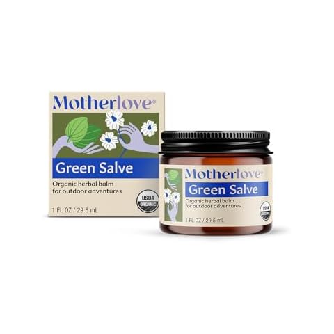 Motherlove Green Salve (1 oz) Family-Friendly Outdoor Adventure Ointment to Soothe Skin - USDA Organic Cover