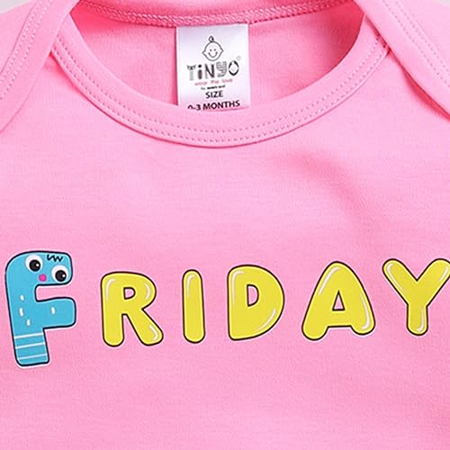 Image of TINYO Boy's Letter Print Regular Fit Bodysuit for Baby Kids